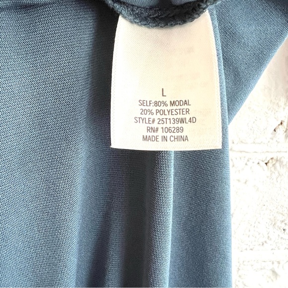 Francesca’s Collection Blue/Gray Dress | Size Large - Picture 7 of 7